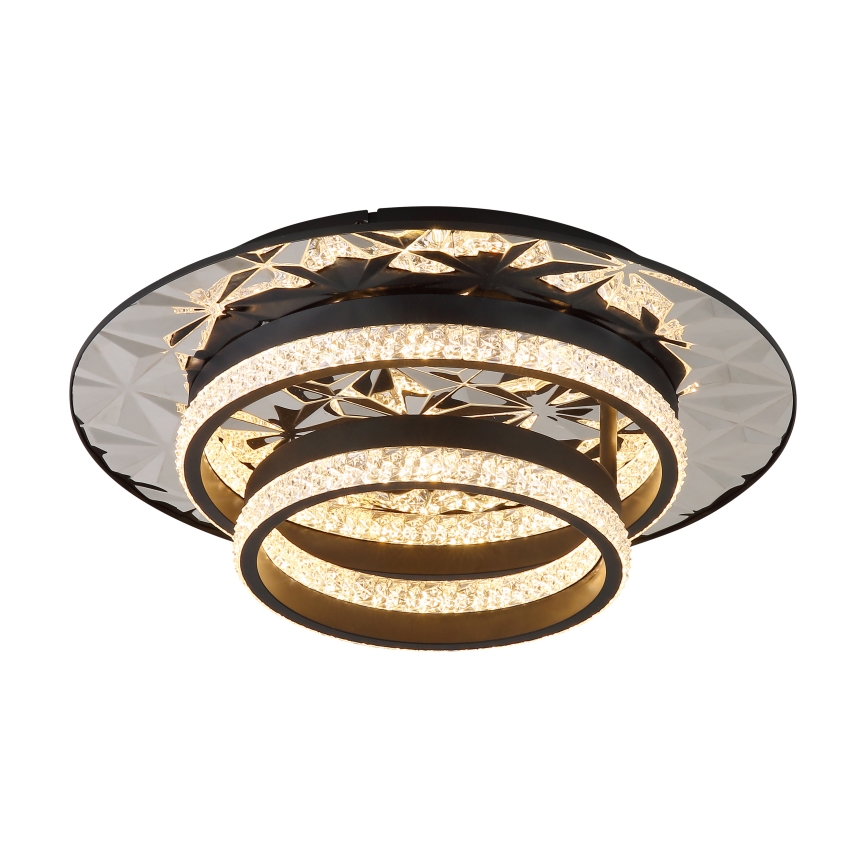 Globo - LED lubinis šviestuvas LED/24W/230V 3000K 40x50,5 cm juoda/blizgus chromas