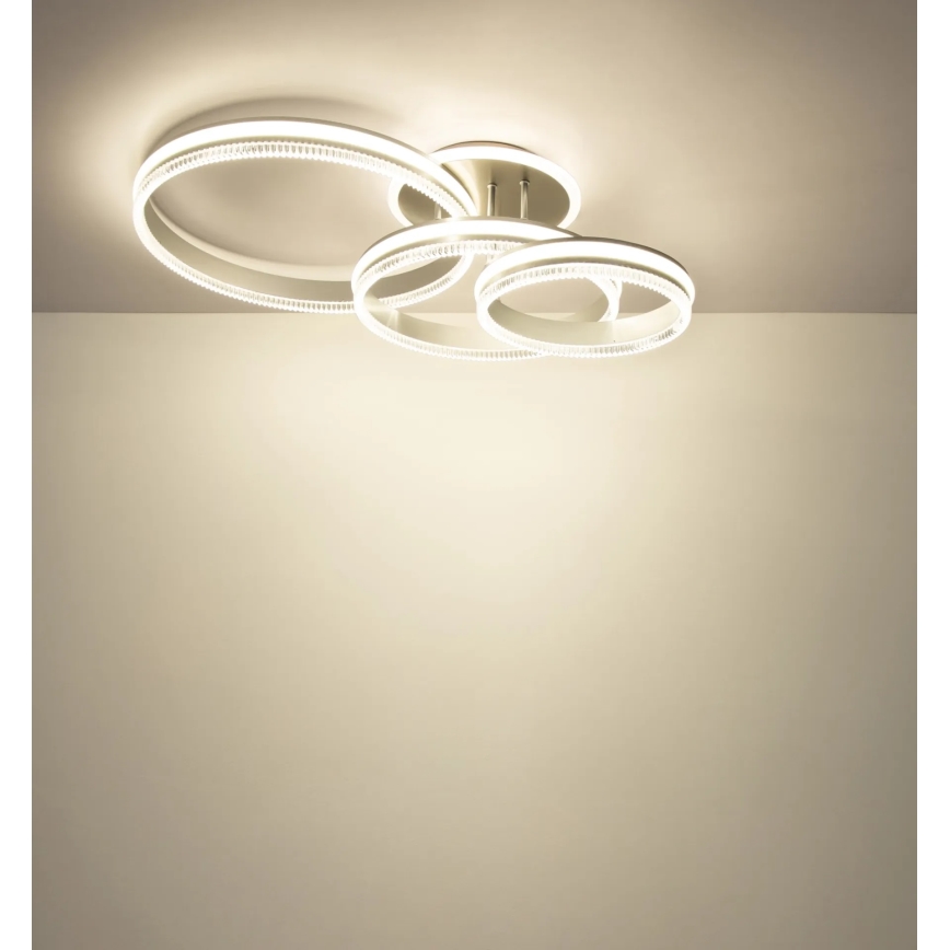 Globo - dimeriuojamas lubinis LED šviestuvas LED/72W/230V 2700-6000K sidabro spalvos + nuotolinis valdymas