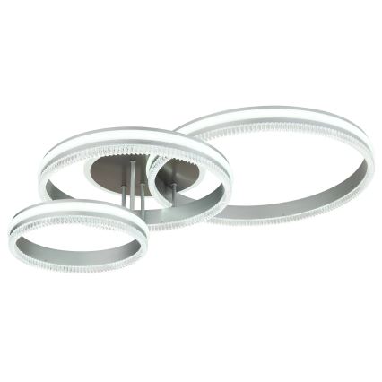 Globo - dimeriuojamas lubinis LED šviestuvas LED/72W/230V 2700-6000K sidabro spalvos + nuotolinis valdymas