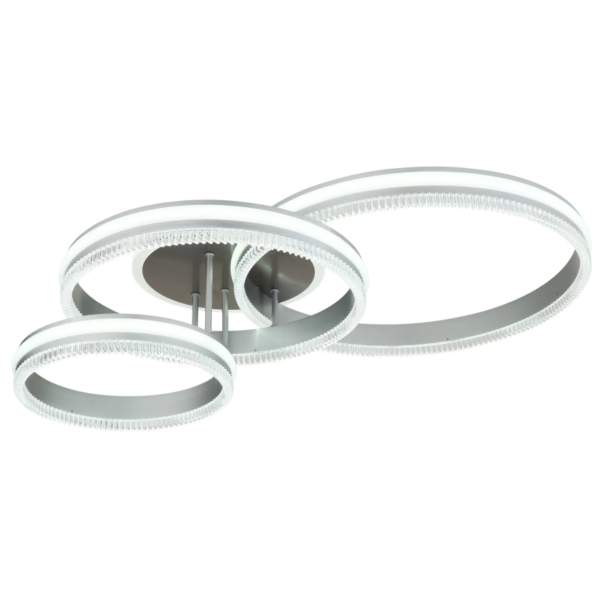 Globo - dimeriuojamas lubinis LED šviestuvas LED/72W/230V 2700-6000K sidabro spalvos + nuotolinis valdymas