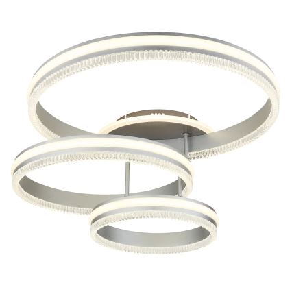 Globo - dimeriuojamas lubinis LED šviestuvas LED/72W/230V 2700-6000K sidabro spalvos + nuotolinis valdymas