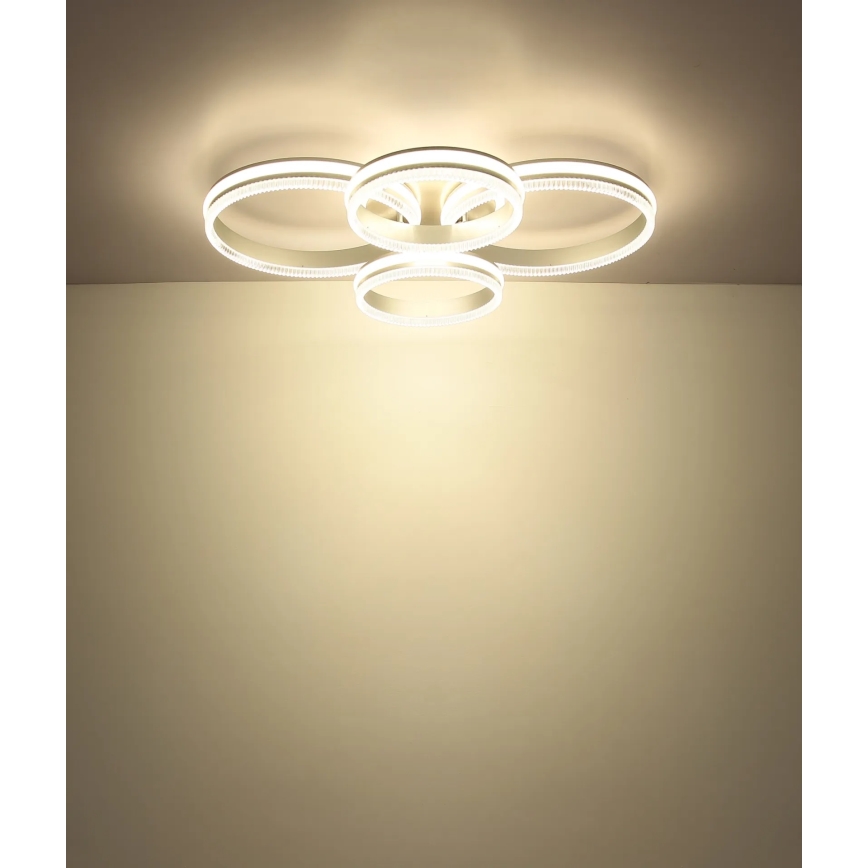 Globo - dimeriuojamas LED lubinis šviestuvas LED/90W/230V 2700-6000K sidabrinis + nuotolinio valdymo pultas