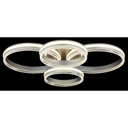 Globo - dimeriuojamas LED lubinis šviestuvas LED/90W/230V 2700-6000K sidabrinis + nuotolinio valdymo pultas
