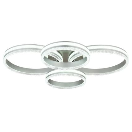 Globo - dimeriuojamas LED lubinis šviestuvas LED/90W/230V 2700-6000K sidabrinis + nuotolinio valdymo pultas