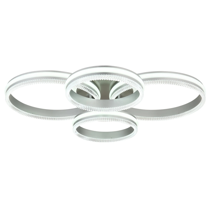 Globo - dimeriuojamas LED lubinis šviestuvas LED/90W/230V 2700-6000K sidabrinis + nuotolinio valdymo pultas