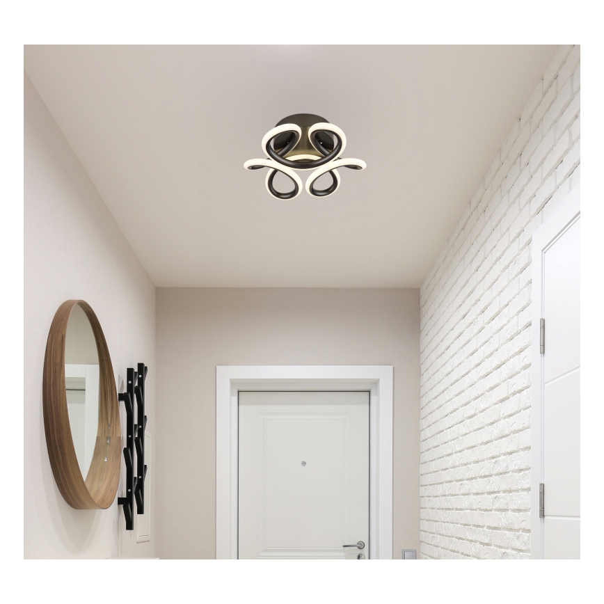 Globo - LED lubinis šviestuvas LED/24W/230V 2700/4000/6000K diametras 26 cm juoda