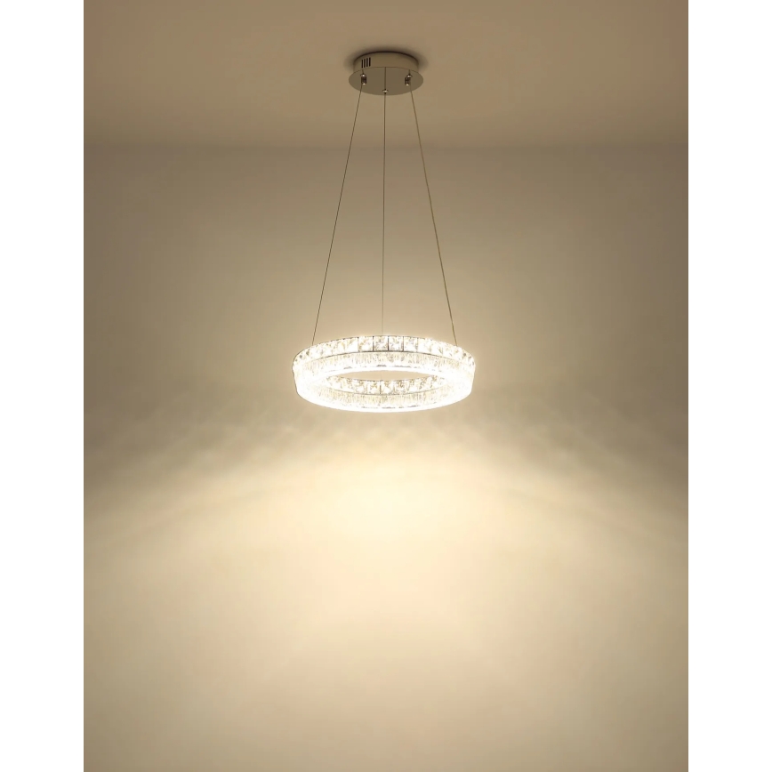 Globo - reguliuojama LED liustra ant laido LED/24W/230V 2700-6000K, skaidri + nuotolinis valdymas
