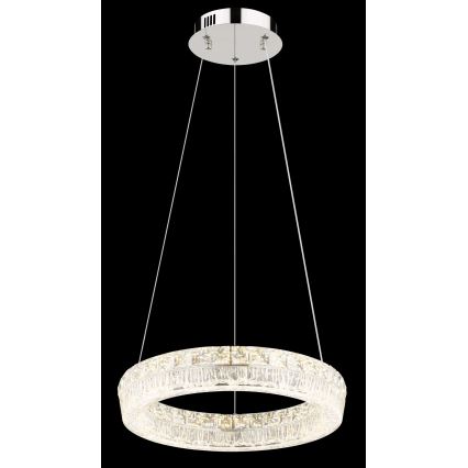 Globo - reguliuojama LED liustra ant laido LED/24W/230V 2700-6000K, skaidri + nuotolinis valdymas