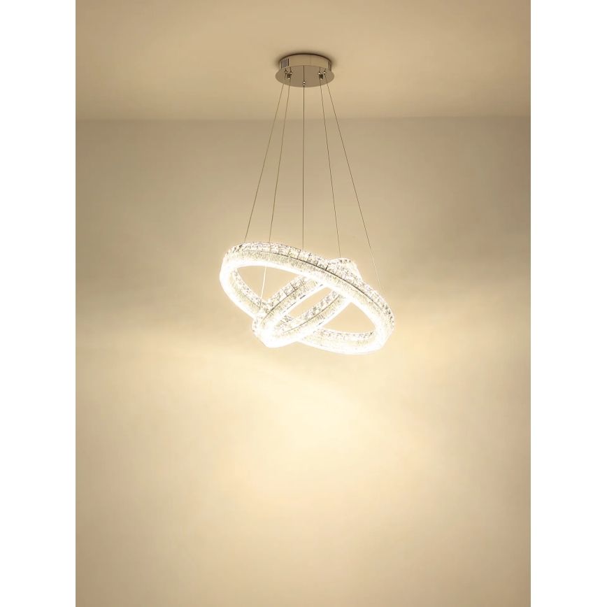 Globo - LED reguliuojama liustra ant laido LED/60W/230V 2700-6000K skaidri + nuotolinis valdymas