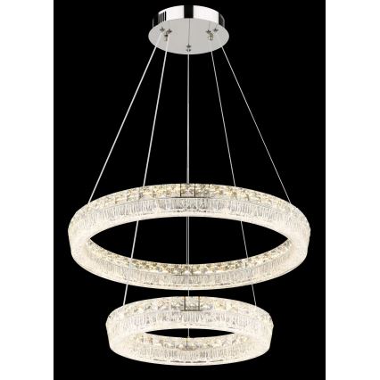 Globo - LED reguliuojama liustra ant laido LED/60W/230V 2700-6000K skaidri + nuotolinis valdymas
