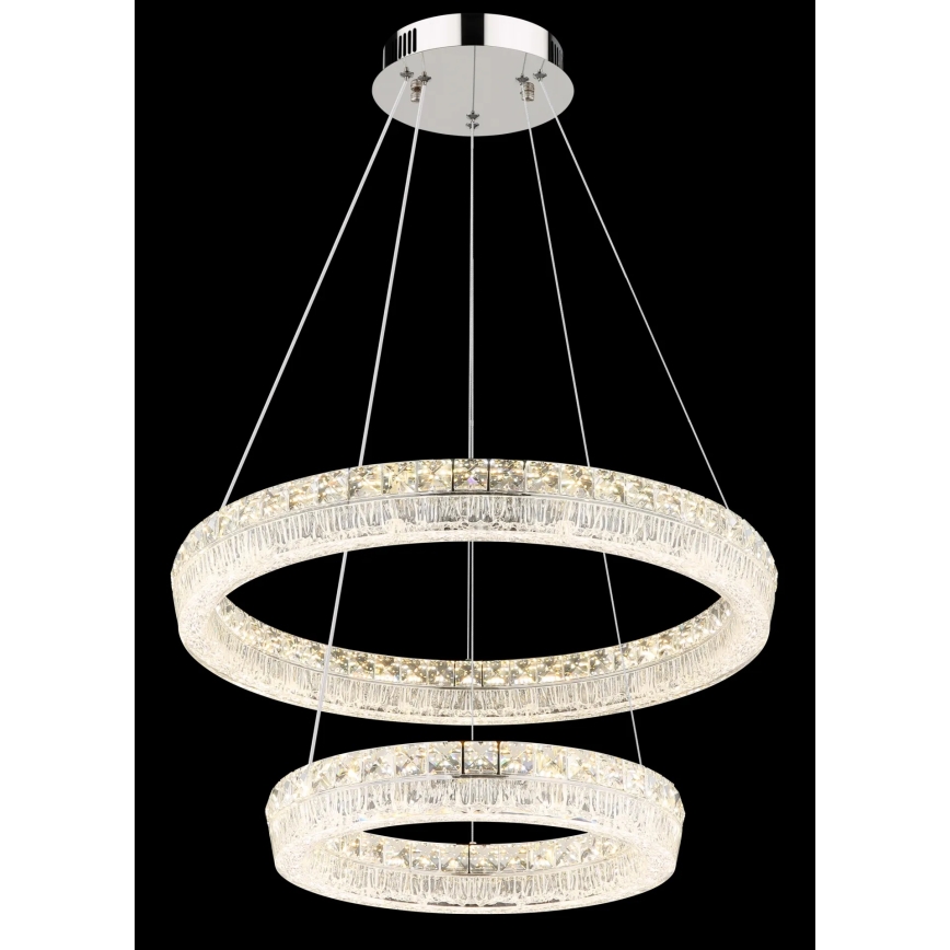 Globo - LED reguliuojama liustra ant laido LED/60W/230V 2700-6000K skaidri + nuotolinis valdymas