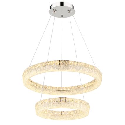 Globo - LED reguliuojama liustra ant laido LED/60W/230V 2700-6000K skaidri + nuotolinis valdymas