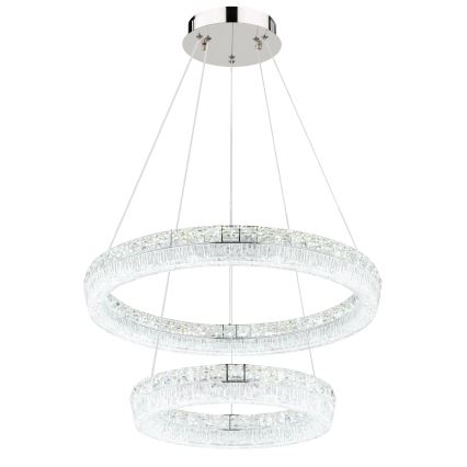 Globo - LED reguliuojama liustra ant laido LED/60W/230V 2700-6000K skaidri + nuotolinis valdymas
