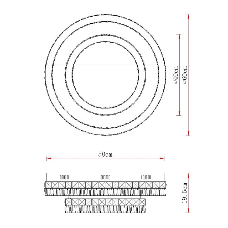 Globo - LED dimeriuojamas lubinis šviestuvas LED/60W/230V 2700-6000K skaidrus + su nuotoliniu pulteliu