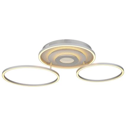 Globo - LED dimeriuojamas lubų šviestuvas LED/40W/230V 2700-6500K 57x99,2 cm sidabrinis + nuotolinis valdymas