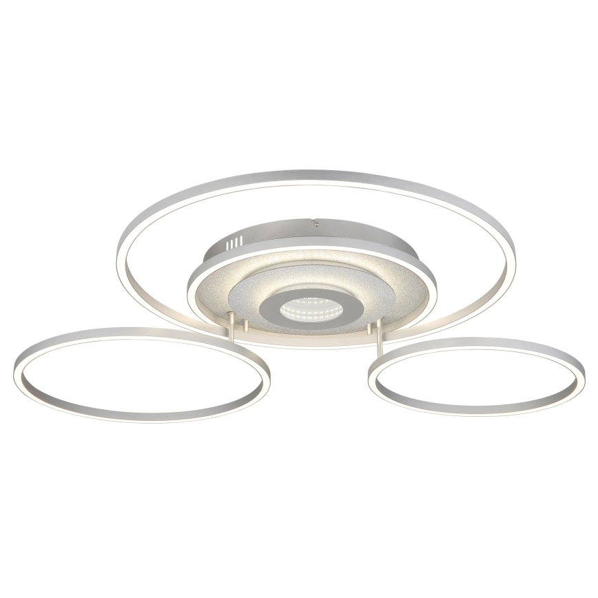 Globo - LED reguliuojamo ryškumo lubinis šviestuvas LED/60W/230V 2700-6500K 80,8x99,2 cm sidabrinis + nuotolinis valdymas