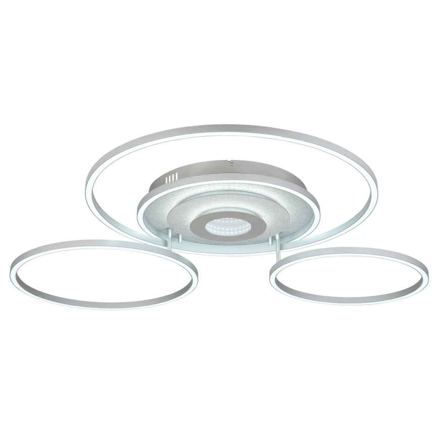 Globo - LED reguliuojamo ryškumo lubinis šviestuvas LED/60W/230V 2700-6500K 80,8x99,2 cm sidabrinis + nuotolinis valdymas