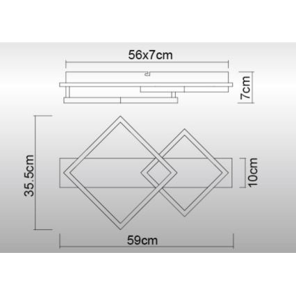 Globo - LED lubinis šviestuvas LED/24W/230V 3000K
