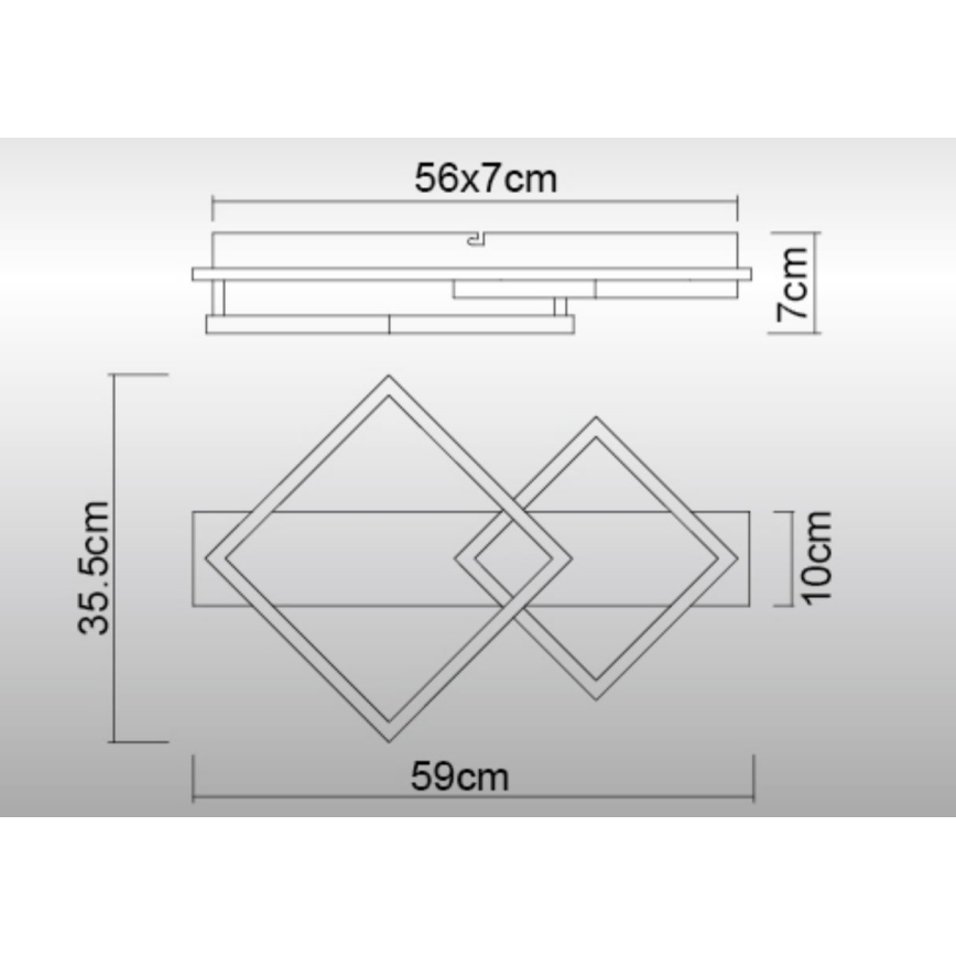 Globo - LED lubinis šviestuvas LED/24W/230V 3000K