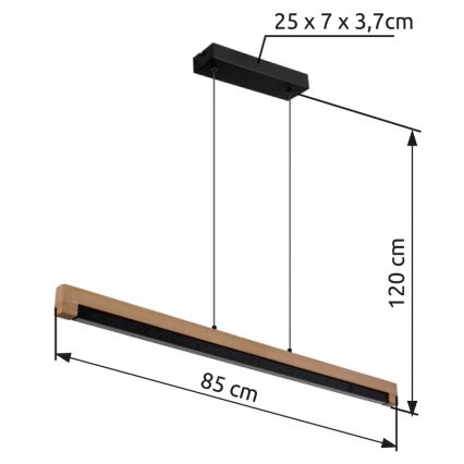 Globo - LED Pakabinamas sietynas LED/24W/230V