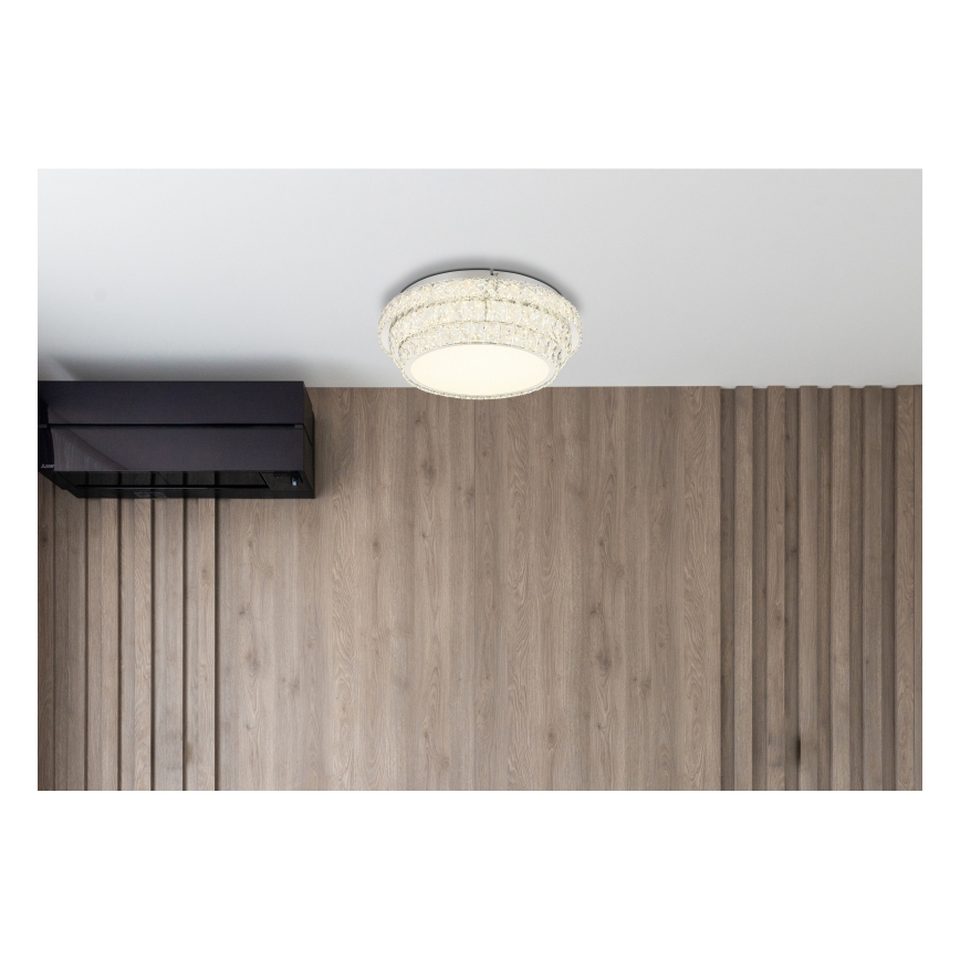 Globo - LED Pritemdomas lubinis šviestuvas LED/48W/230V 2700-6000K diametras 50 cm balta + nuotolinio valdymo pultas