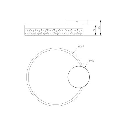 Globo - LED lubinis šviestuvas LED/24W/230V