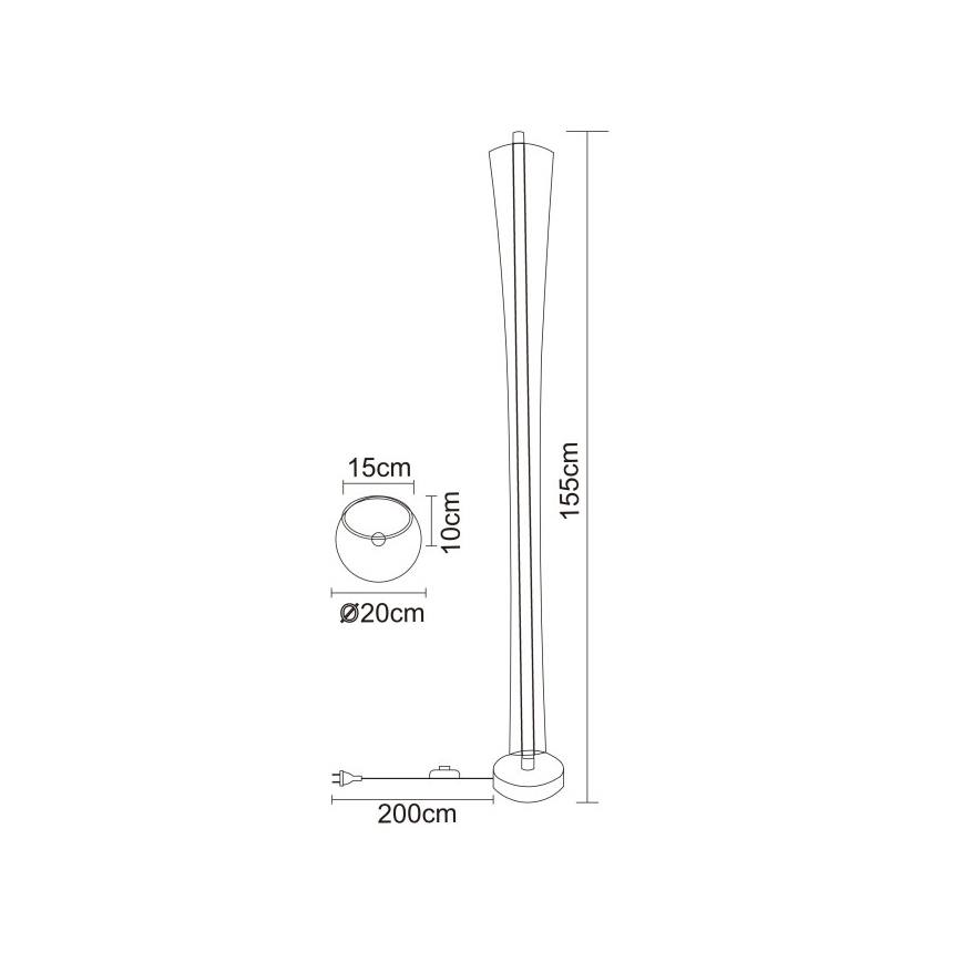 Globo - LED pastatomas šviestuvas LED/48W/230V 2700/4000/6000K
