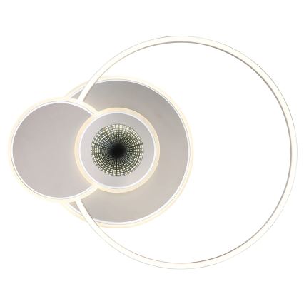 Globo - reguliuojamo ryškumo lubinis LED šviestuvas LED/24W/230V 2700-6000K sidabrinis + nuotolinis valdymas