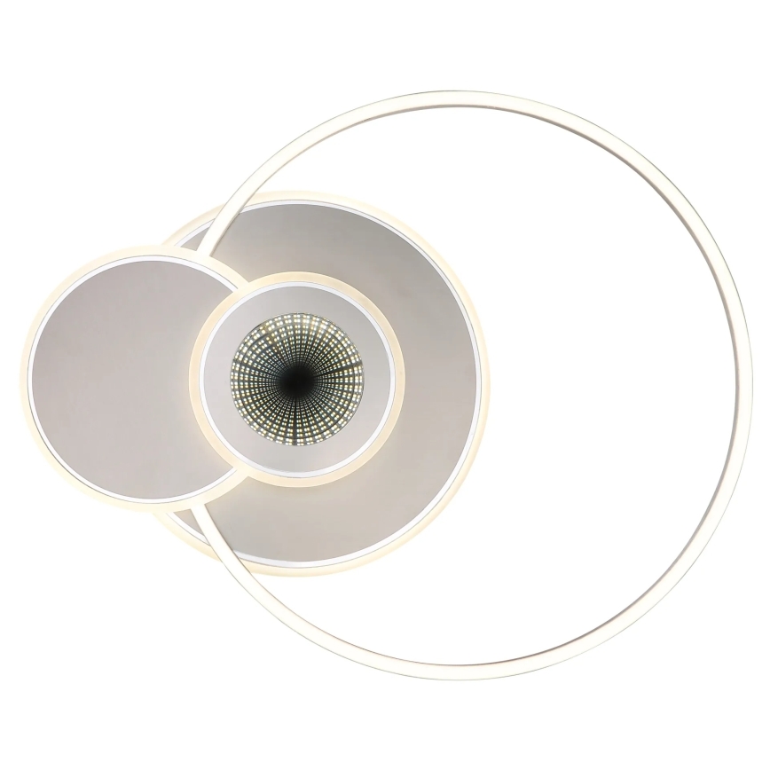 Globo - reguliuojamo ryškumo lubinis LED šviestuvas LED/24W/230V 2700-6000K sidabrinis + nuotolinis valdymas
