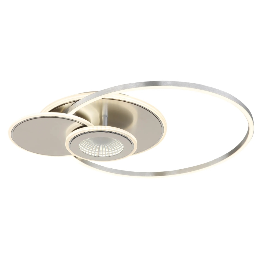 Globo - reguliuojamo ryškumo lubinis LED šviestuvas LED/24W/230V 2700-6000K sidabrinis + nuotolinis valdymas