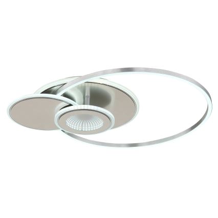 Globo - reguliuojamo ryškumo lubinis LED šviestuvas LED/24W/230V 2700-6000K sidabrinis + nuotolinis valdymas