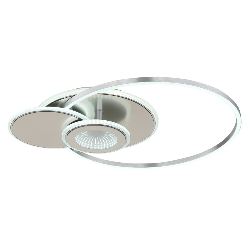 Globo - reguliuojamo ryškumo lubinis LED šviestuvas LED/24W/230V 2700-6000K sidabrinis + nuotolinis valdymas
