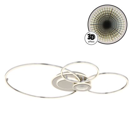 Globo - reguliuojamas LED lubinis šviestuvas LED/36W/230V 2700-6000K sidabrinis + nuotolinis valdymas