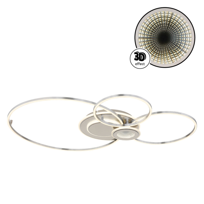 Globo - reguliuojamas LED lubinis šviestuvas LED/36W/230V 2700-6000K sidabrinis + nuotolinis valdymas