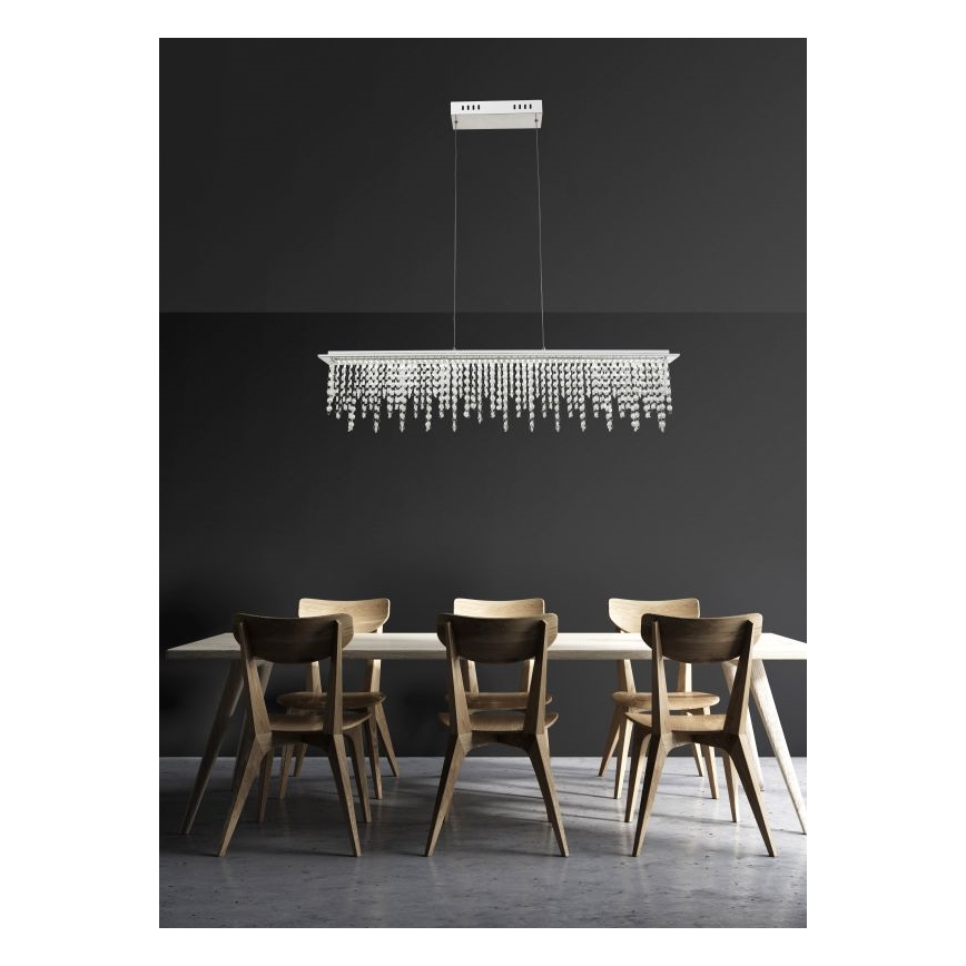 Globo - LED šviesos reguliavimas krištolas Sietynas ant stygos LED/24W/230V 3000-6000K + nuotolinio valdymo pultas