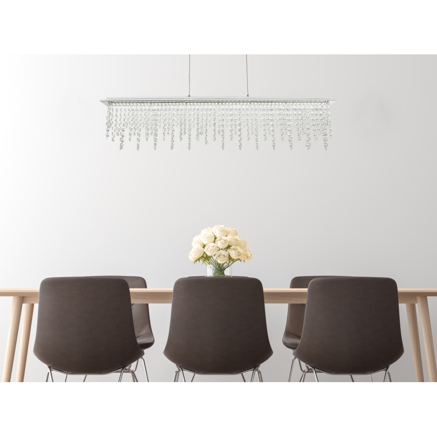 Globo - LED šviesos reguliavimas krištolas Sietynas ant stygos LED/24W/230V 3000-6000K + nuotolinio valdymo pultas