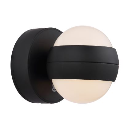 Globo - LED Pritemdomas įkraunamas jutiklinė Sieninis šviestuvas LED/1,4W/5V 1800 mAh juoda