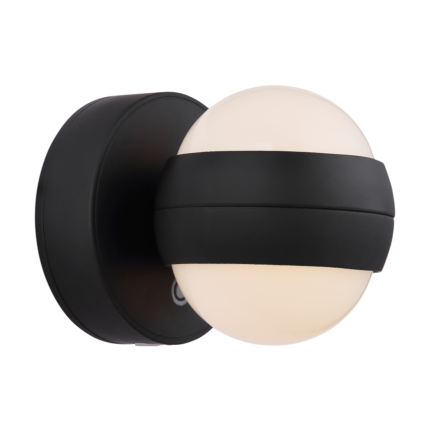Globo - LED Pritemdomas įkraunamas jutiklinė Sieninis šviestuvas LED/1,4W/5V 1800 mAh juoda