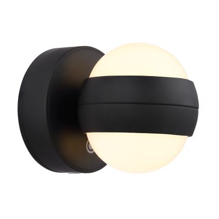 Globo - LED Pritemdomas įkraunamas jutiklinė Sieninis šviestuvas LED/1,4W/5V 1800 mAh juoda