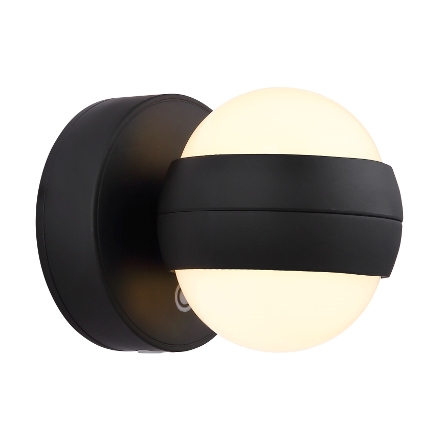 Globo - LED Pritemdomas įkraunamas jutiklinė Sieninis šviestuvas LED/1,4W/5V 1800 mAh juoda