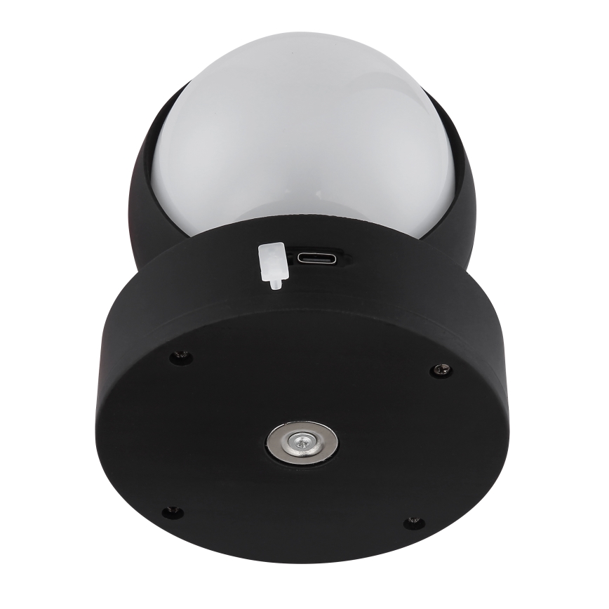 Globo - LED Pritemdomas įkraunamas jutiklinė Sieninis šviestuvas LED/1,4W/5V 1800 mAh juoda