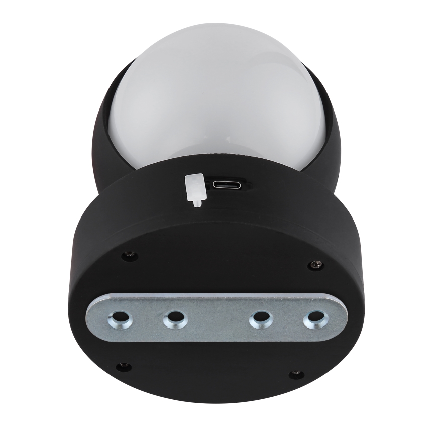 Globo - LED Pritemdomas įkraunamas jutiklinė Sieninis šviestuvas LED/1,4W/5V 1800 mAh juoda