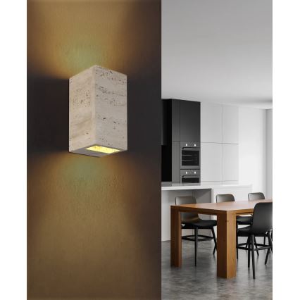 Globo - LED sieninis šviestuvas LED/6W/230V 3000K travertinas