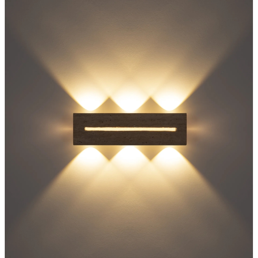 Globo - LED sieninis šviestuvas LED/17W/230V 3000K 40 cm travertinas
