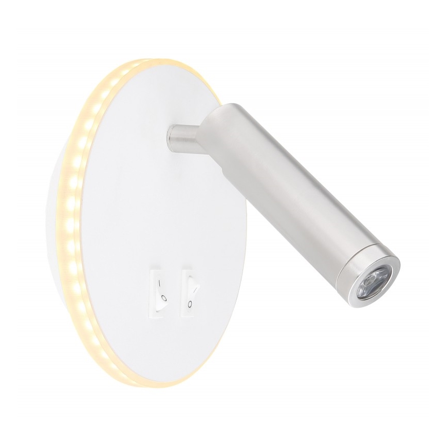 Globo - LED Sieninis akcentinis šviestuvas LED/6W + LED/1W/230V