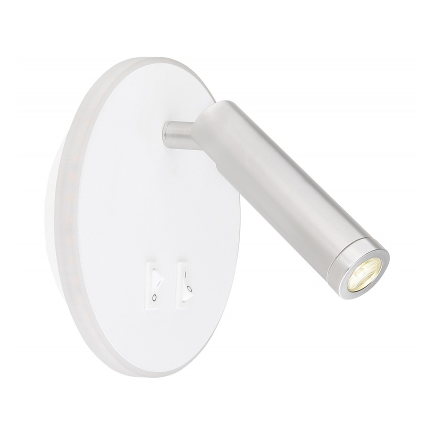 Globo - LED Sieninis akcentinis šviestuvas LED/6W + LED/1W/230V