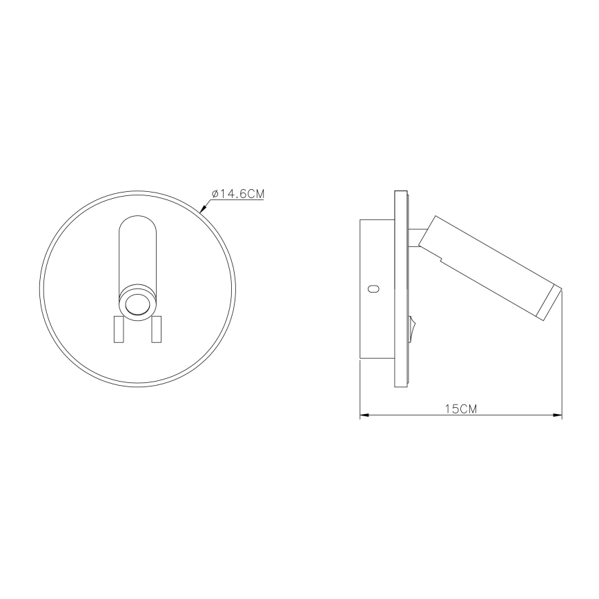 Globo - LED Sieninis akcentinis šviestuvas LED/6W + LED/1W/230V