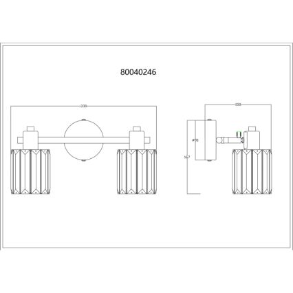 Globo - Akcentinis apšvietimas 2xE14/40W/230V