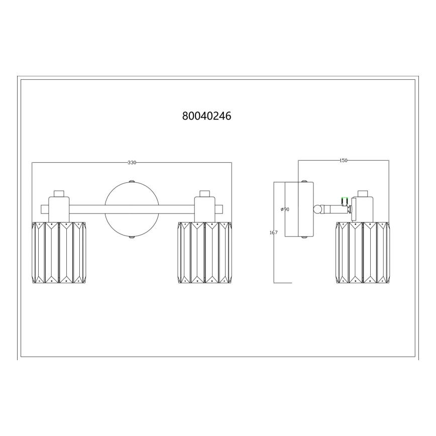 Globo - Akcentinis apšvietimas 2xE14/40W/230V