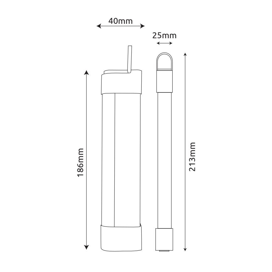 Globo - LED Įkraunamas šviestuvas po virtuvės spintele 3in1 LED/2W/5V 3000/4000/7000K 800 mAh